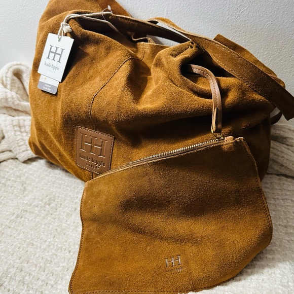 Haute Hippie suede hobo bag NWT - Picture 2 of 10